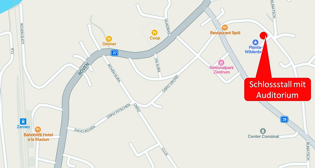 Situationsplan Zernez